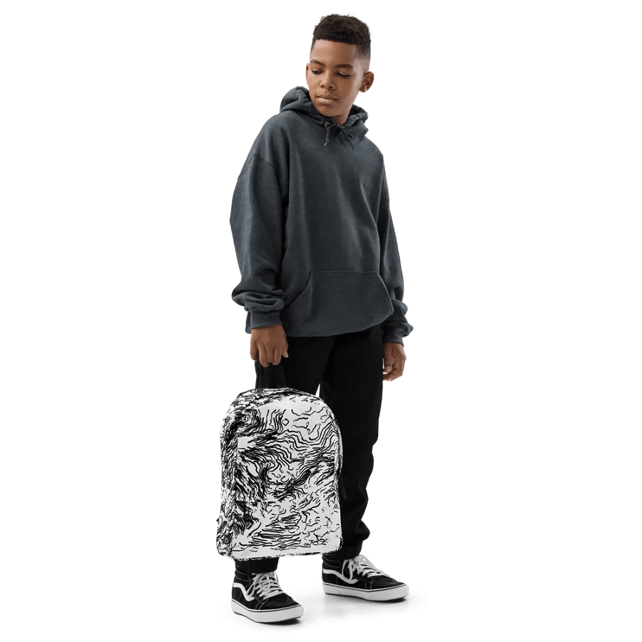 Line art Backpack product image (6)