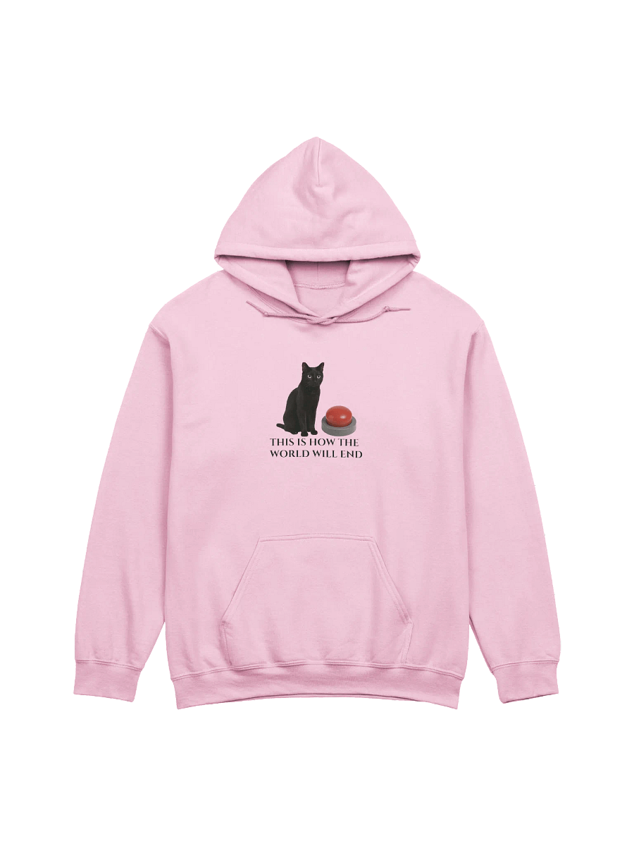 Apocalyptic Cat and Red Button Hoodie product image (7)