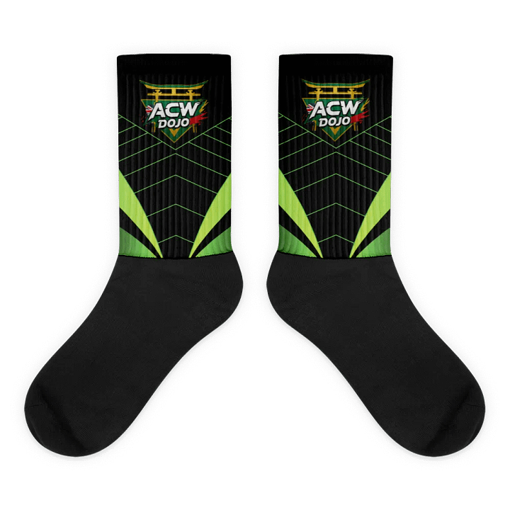 Blaziken 2K's ACW Dojo! Black Foot Sublimated Socks product image (1)
