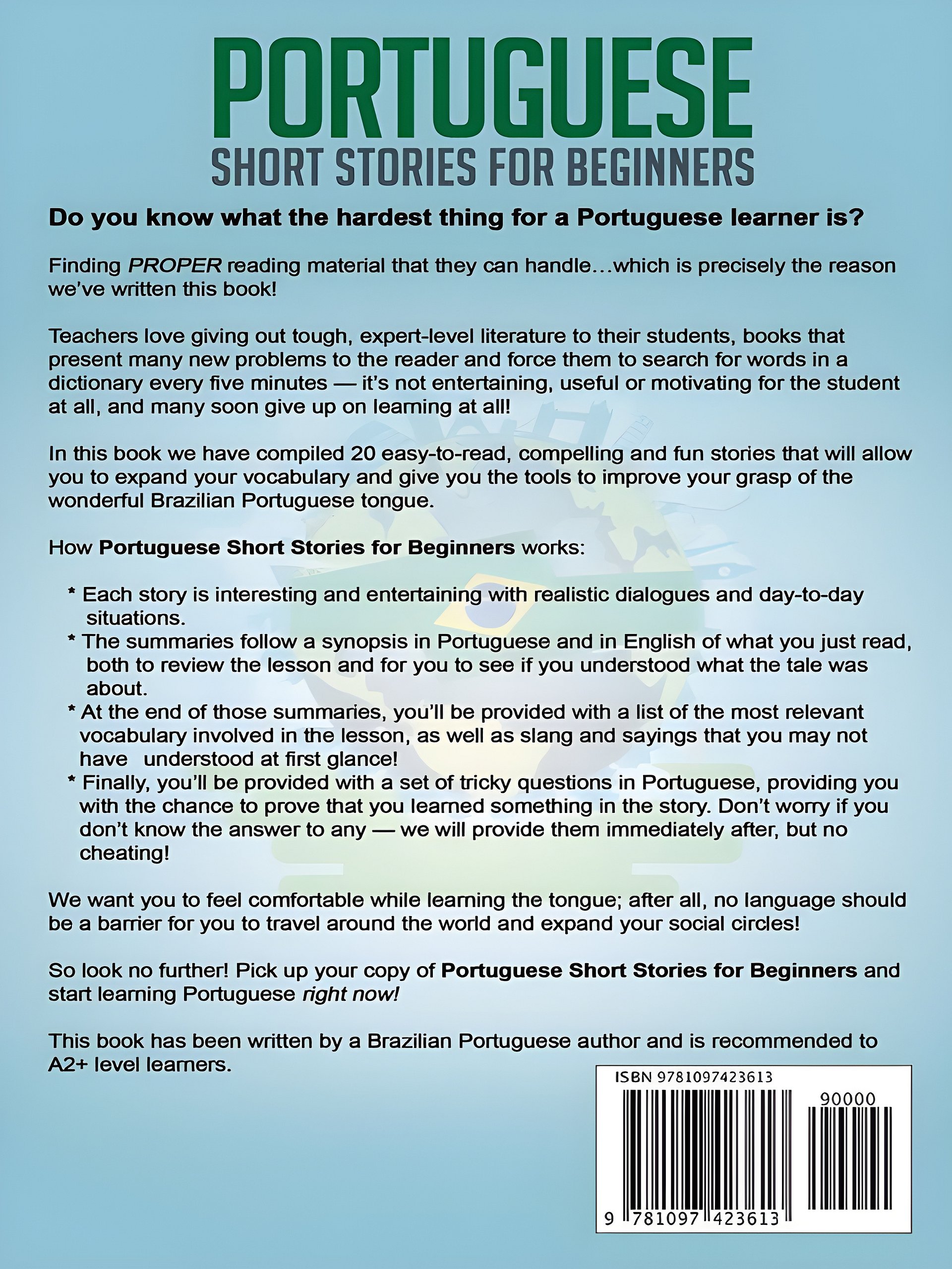 Portuguese Short Stories for Beginners: 20 Captivating Short Stories to Learn Brazilian Portuguese & Grow Your Vocabulary the Fun Way! (Easy Portuguese Stories) product image (2)