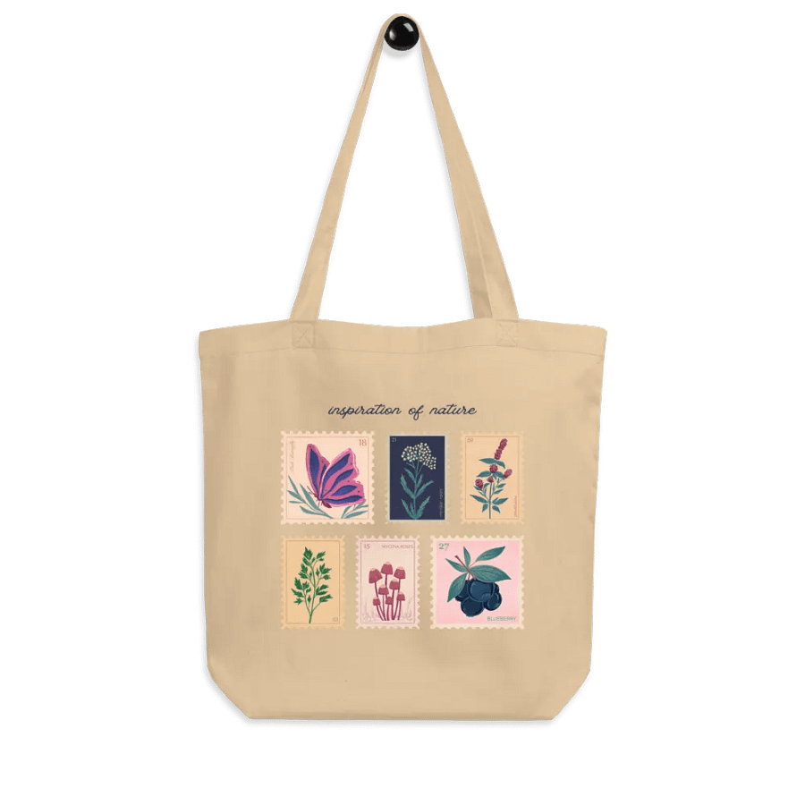 Vintage Botanical Stamp Collection Tote Bag product image (4)