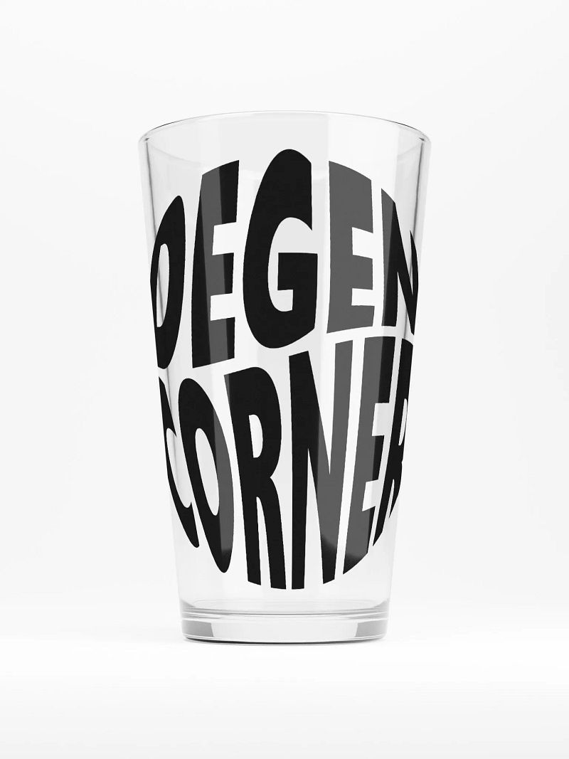 Degen Corner - Pint glass (dark logo)