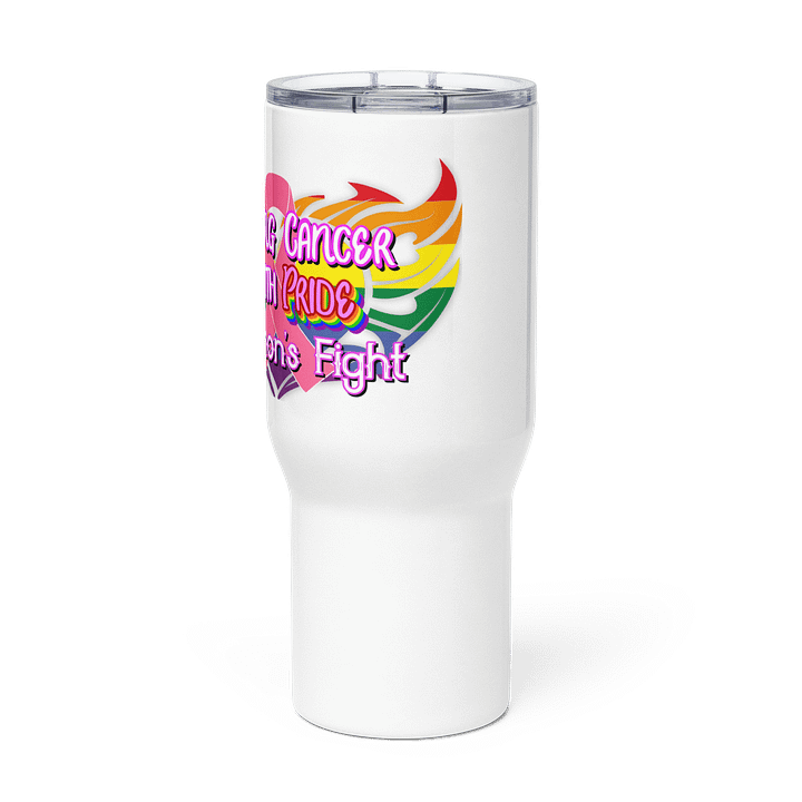Fighting Cancer w/ Pride - Travel Mug w/ Handle product image (3)