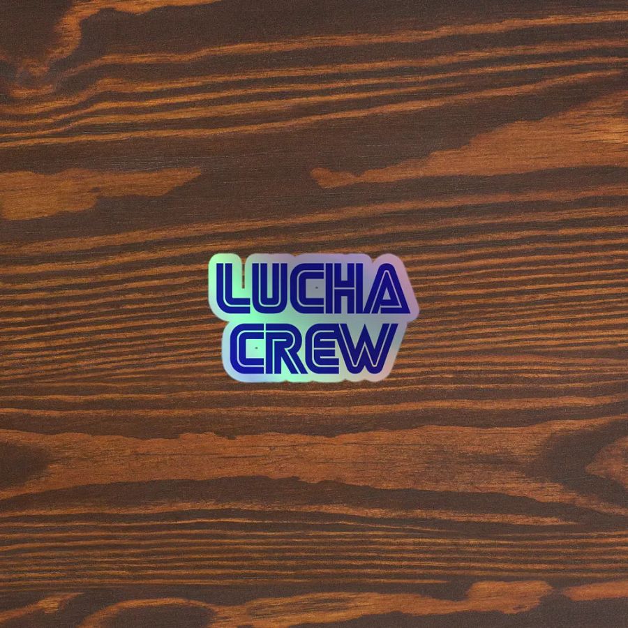 LUCHA CREW logo holo sticker product image (3)