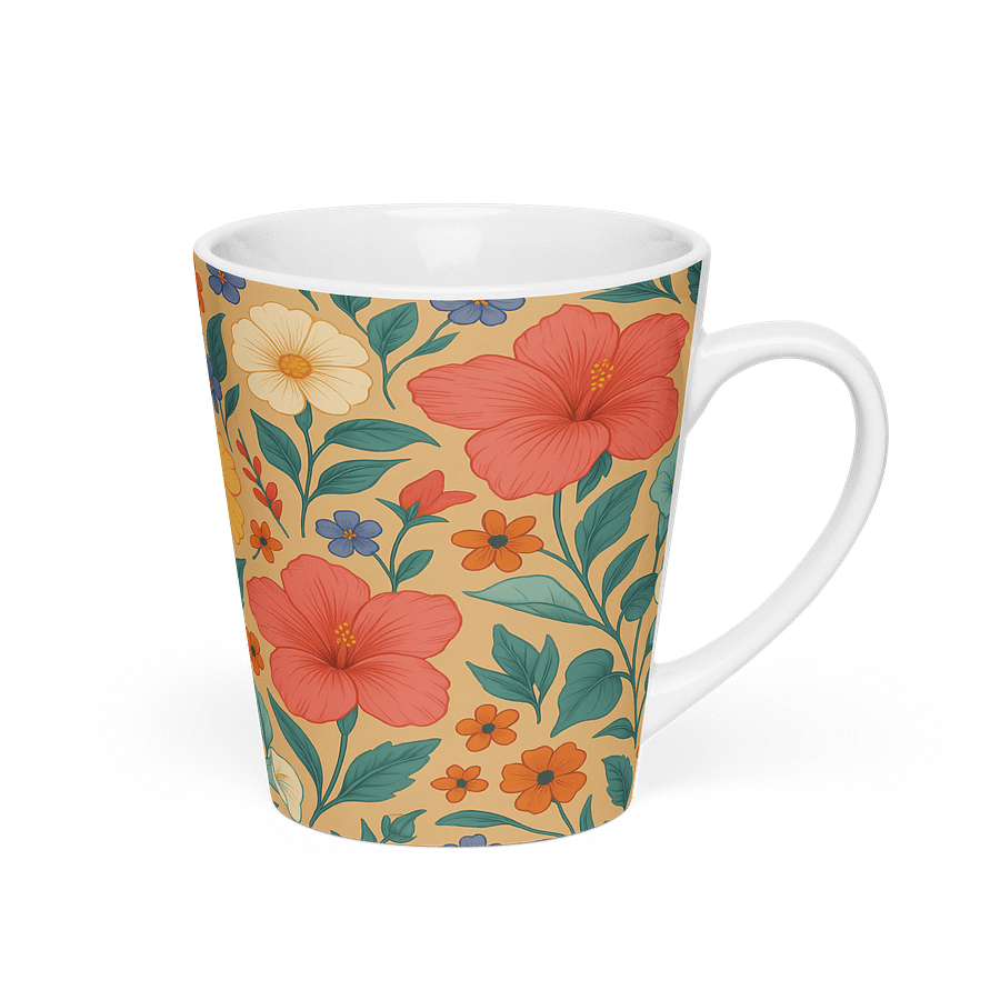 Hibiscus Floral Latte Mug product image (2)