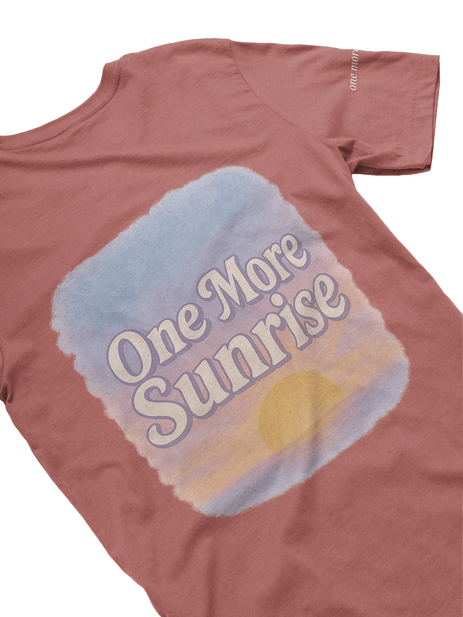 Watercolor, Back, One More Sunrise, DTG product image (1)