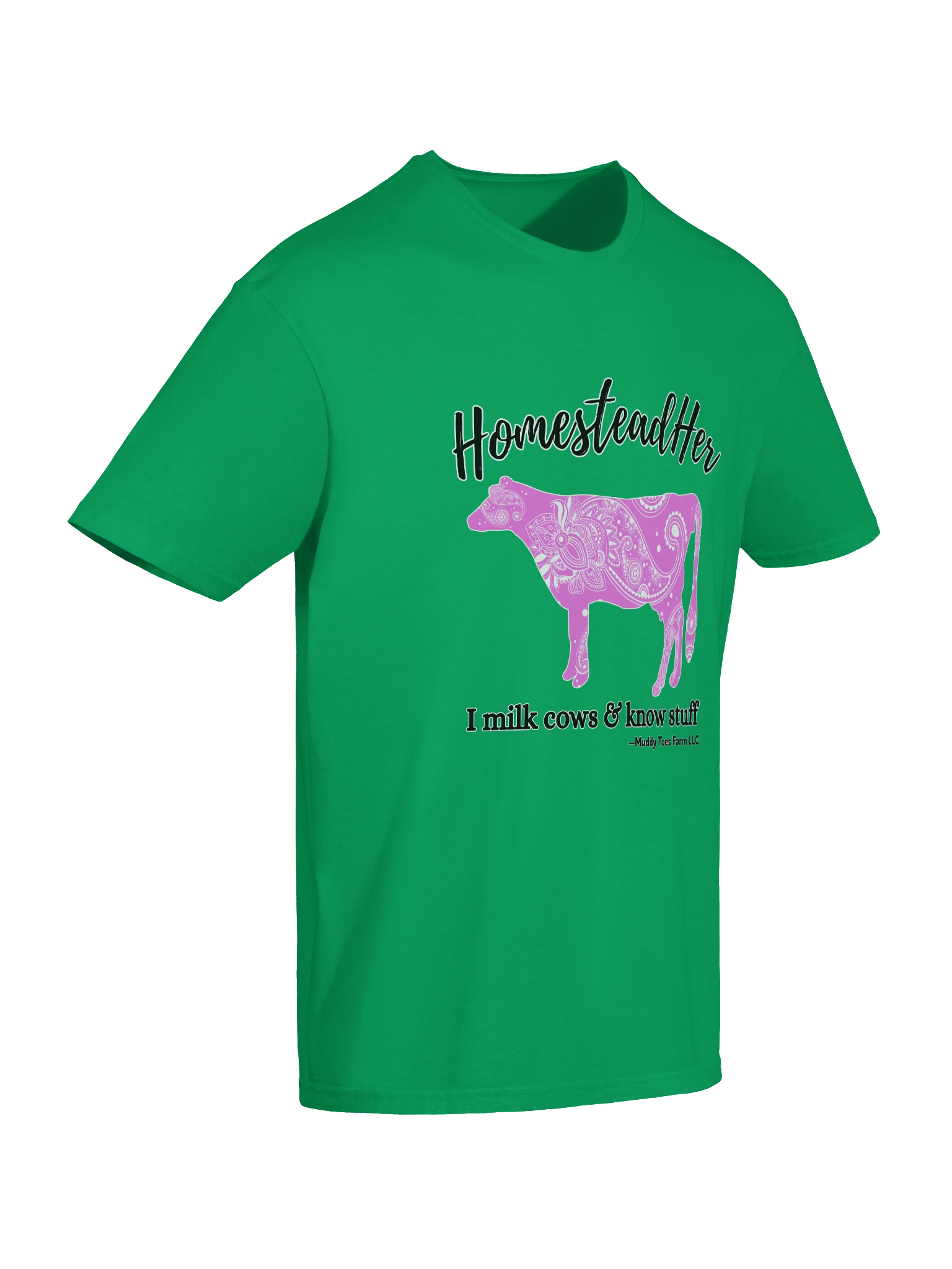HomesteadHer Paisley Cow T-Shirt (Women's) product image (8)