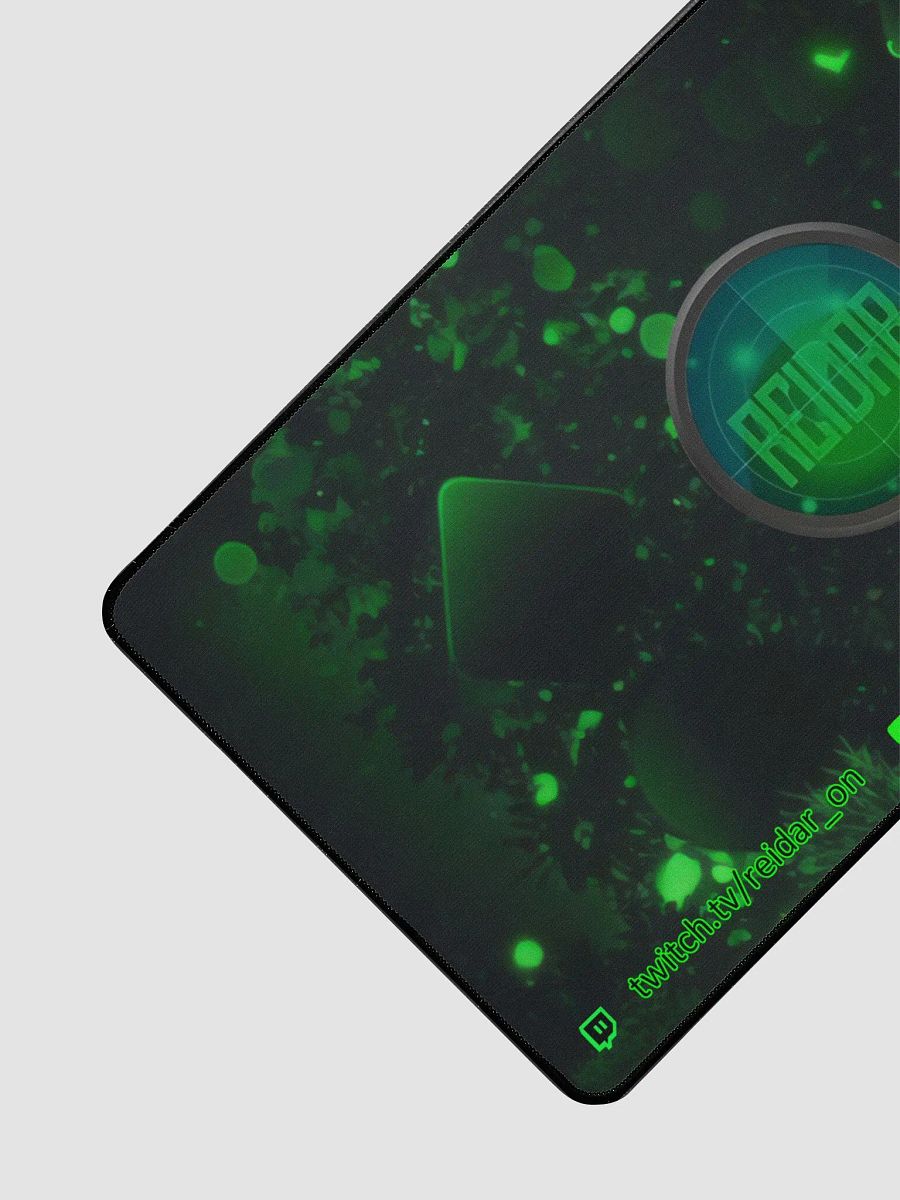 Black and Green Desk Mat with Logo 15.5