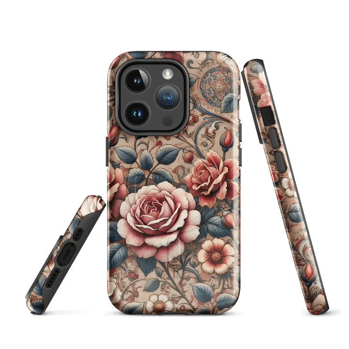Vintage Rose Garden MagSafe® iPhone® Tough Case - Painting Artwork fit for iPhone 16 15 14 Pro Max product image (3)
