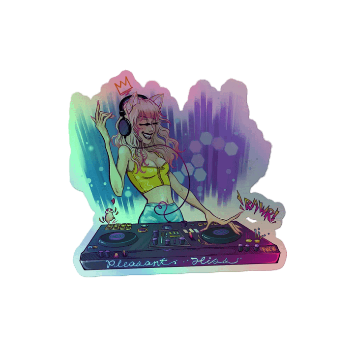 Catgirl Holo Sticker product image (2)