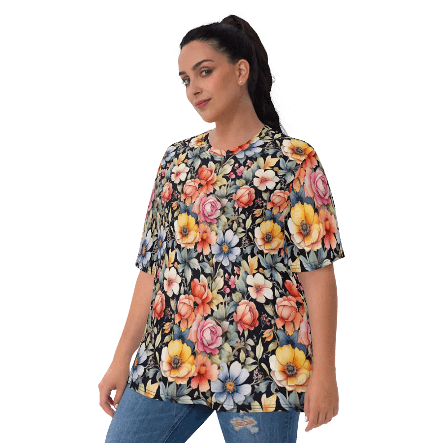 Floral Pattern All Over Print T-shirt product image (10)