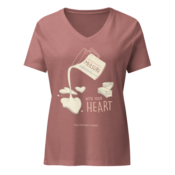 Measure With Your Heart (B+C Women's V-Neck) product image (5)