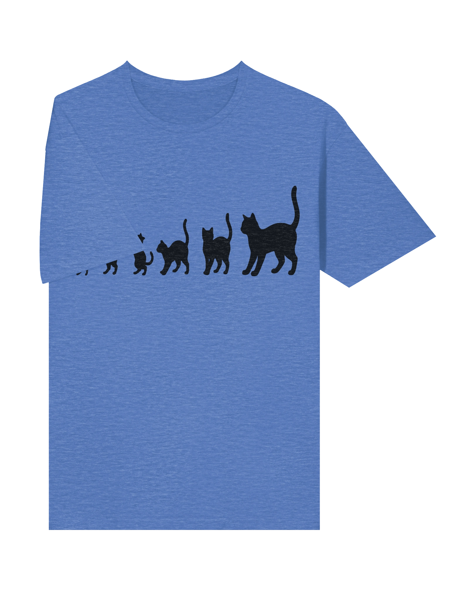Pawsitive Progression: Premium Cotton Feline Graphic Tee product image (5)