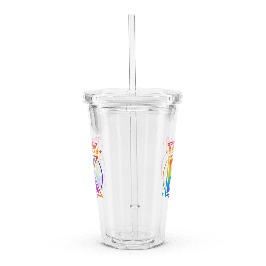 TEAM K Pride 1 Clear Plastic Tumbler product image (3)
