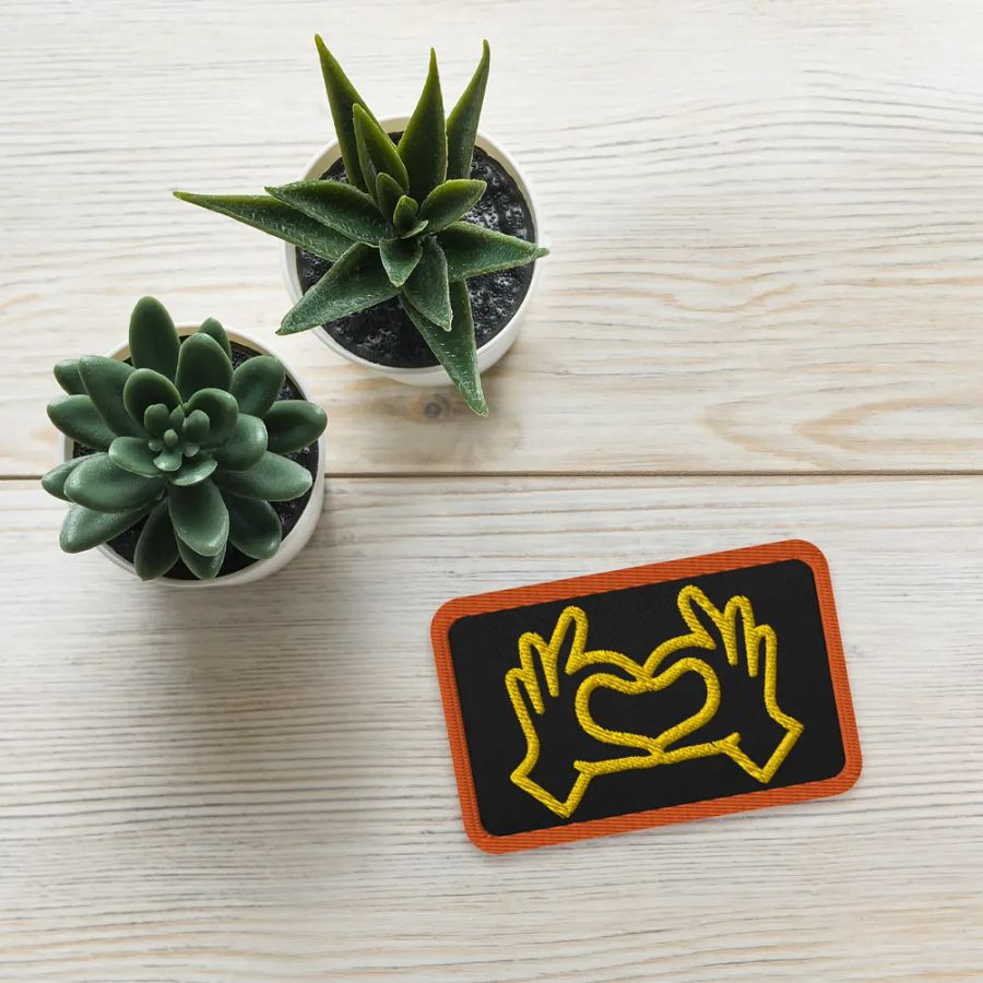 Love Gesture Embroidered Patch product image (5)