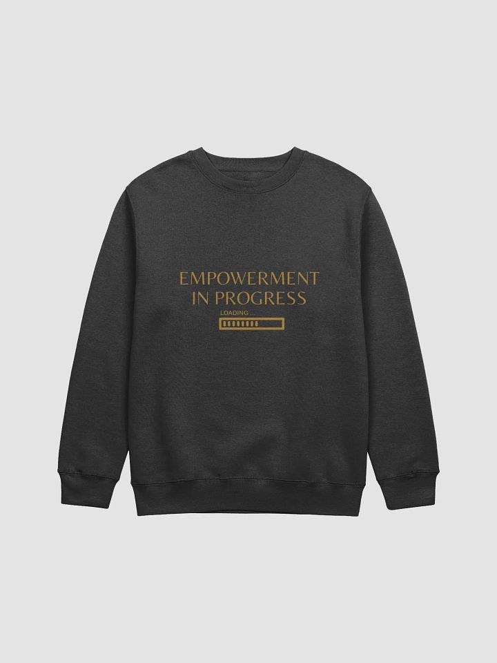 Empowerment in Progress Gold Loading Bar Crew Neck Sweater product image (1)