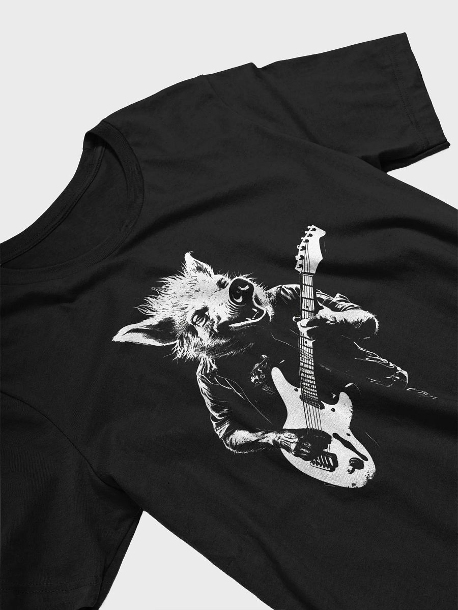 Pig Playing Guitar Tee - Rock & Roll Rocker Graphic Unisex Shirt product image (4)