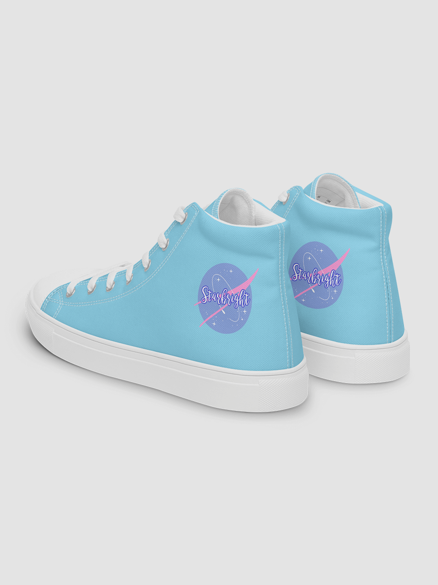 Baby Blue Starbright The Band Women's High Top Canvas Shoes product image (9)