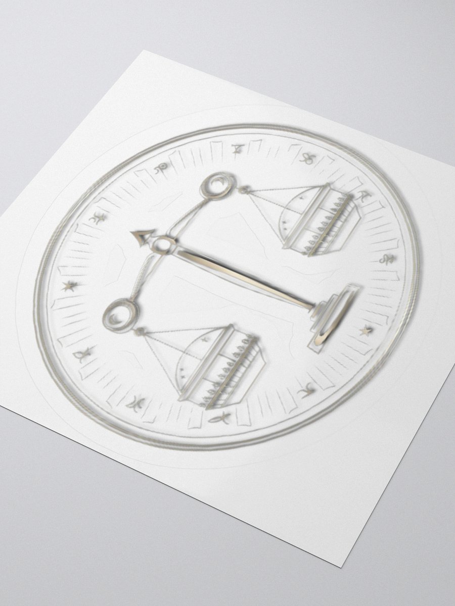 Exclusive Libra-Themed Privacy Window Film - High Opacity Vinyl Stickers (3" x 3" to 5.5" x 5.5") product image (9)
