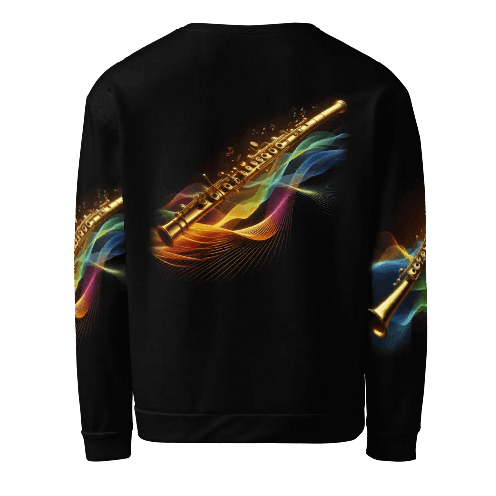 Golden Flute Musical Instrument - All-Over Unisex Sweatshirt #16 product image (2)