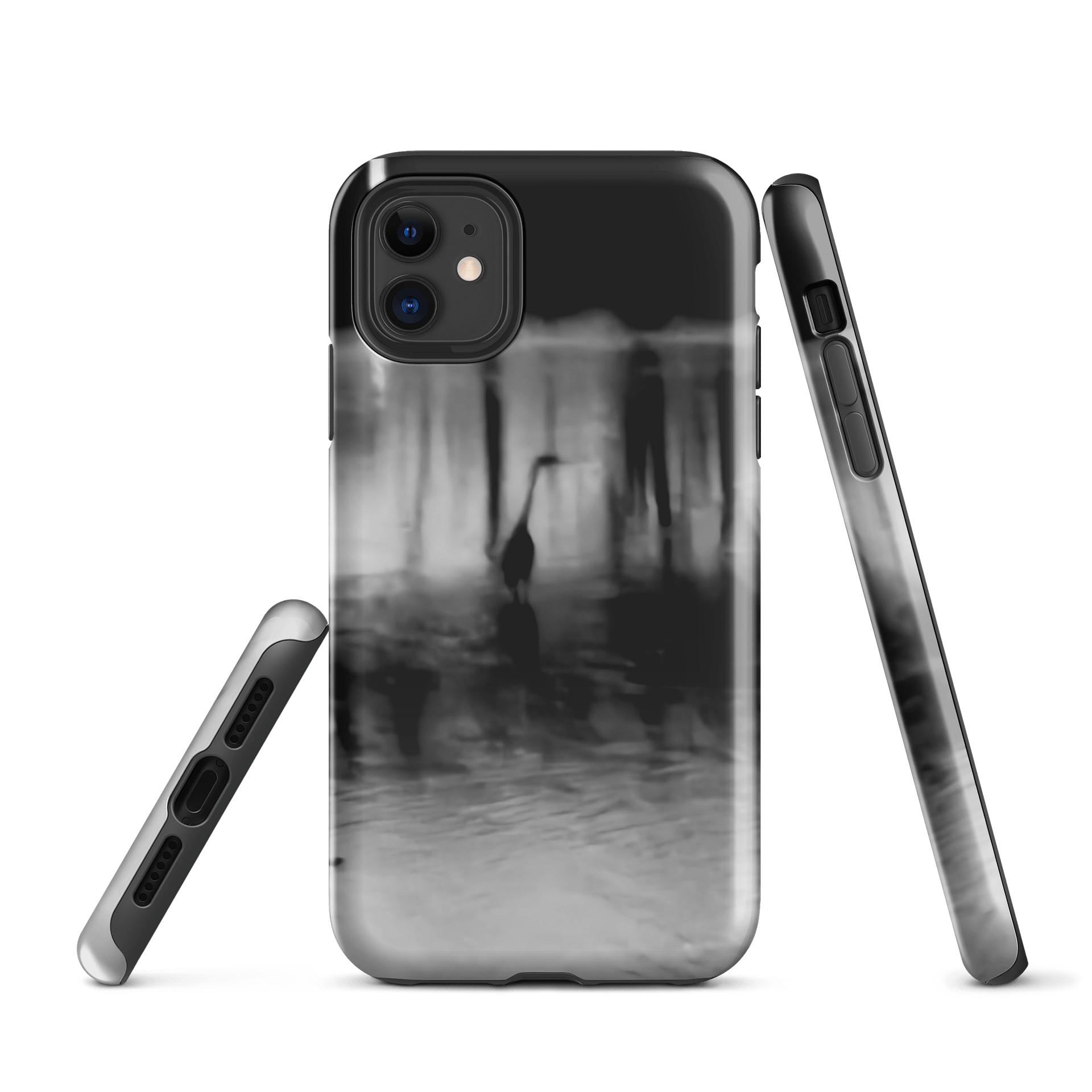 Blue Heron Black and White iPhone® Tough Case product image (1)