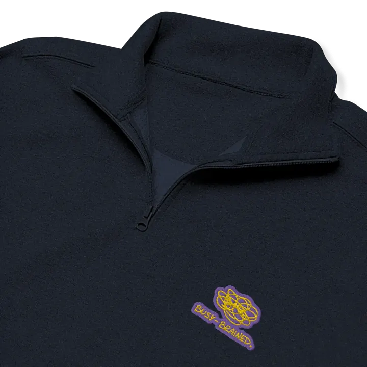 BUSY-BRAINED (tulip design) embroidered quarter zip product image (11)