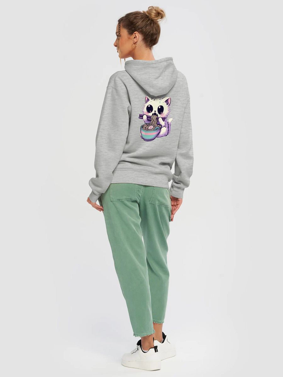 Noodling Around White Kitty Hoodie product image (6)
