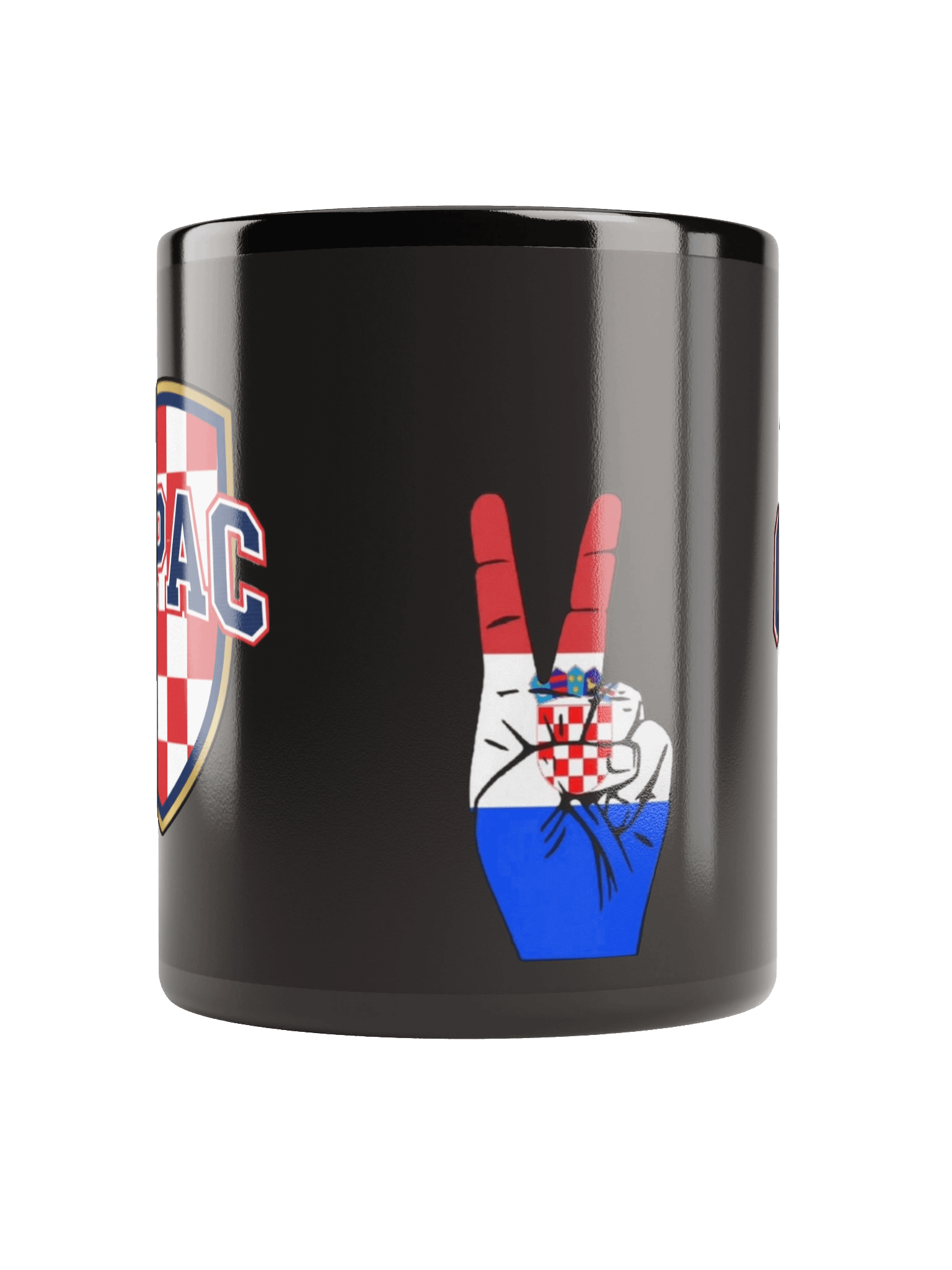 Checkered Peace Black Mug product image (10)