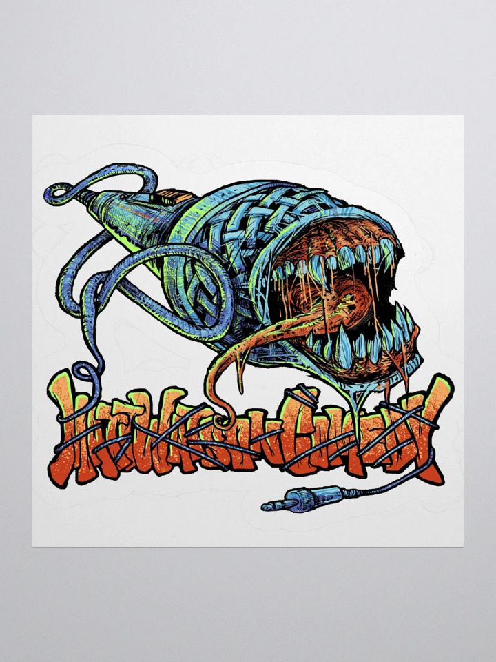 Zombie Microphone Sticker product image (2)