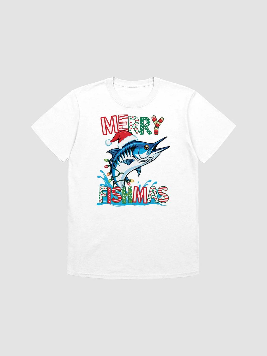 Merry Fishmas Marlin Fishing Christmas Lights shirt product image (1)