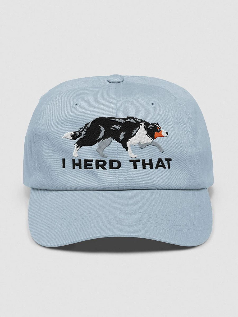 I Herd That Classic Dad Hat(Embroidered) of a Border Collie(Tricolor) product image (17)