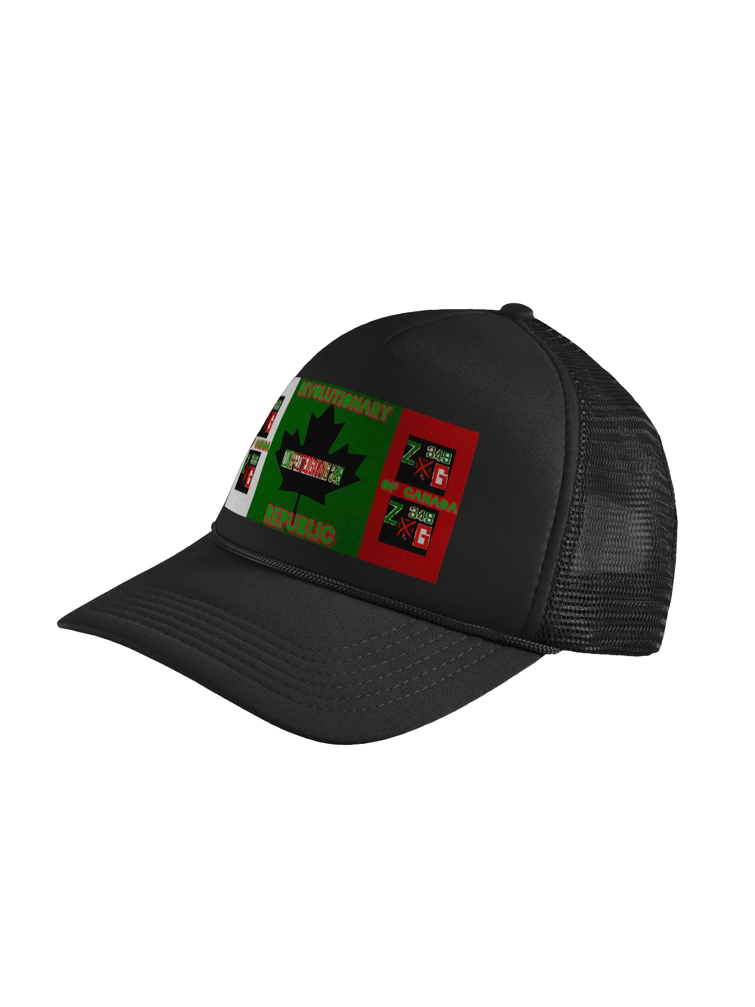 Zombfected Revolutionary Republic of Canada Flag Cap product image (4)