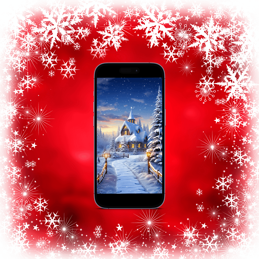 Festive 3D Christmas Wallpaper Pack - Elevate Your Smartphone with Four Merry Holiday Backgrounds for Lock Screen and Wallpaper product image (2)