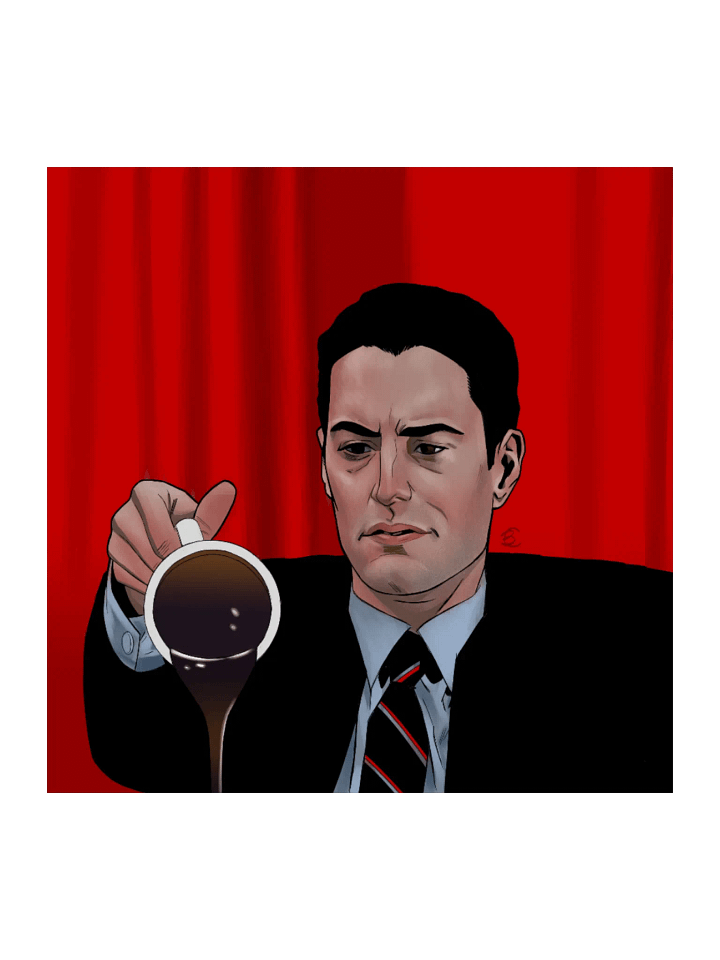 Red Room Coffee sticker product image (1)