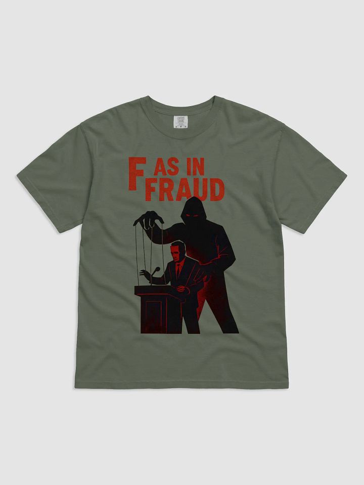 F as in fraud t-shirt product image (7)