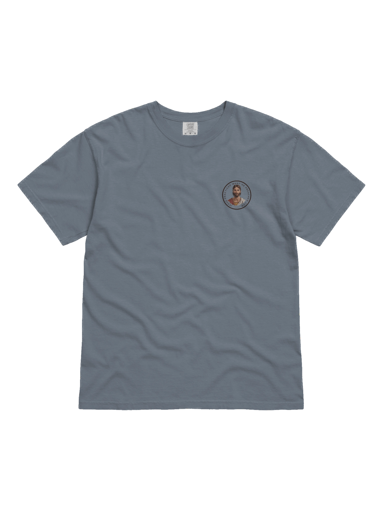 Jesus Practiced What He Preached Relaxed Heavyweight Tee product image (1)