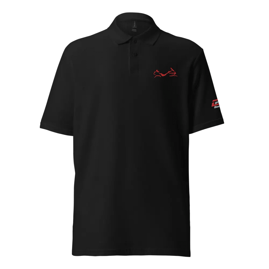 Shadow Wing Polo Shirt Red Embroidery product image (4)