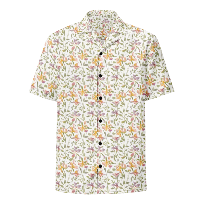 Floral Pattern Freesia Flowers Hawaiian Shirt product image (1)