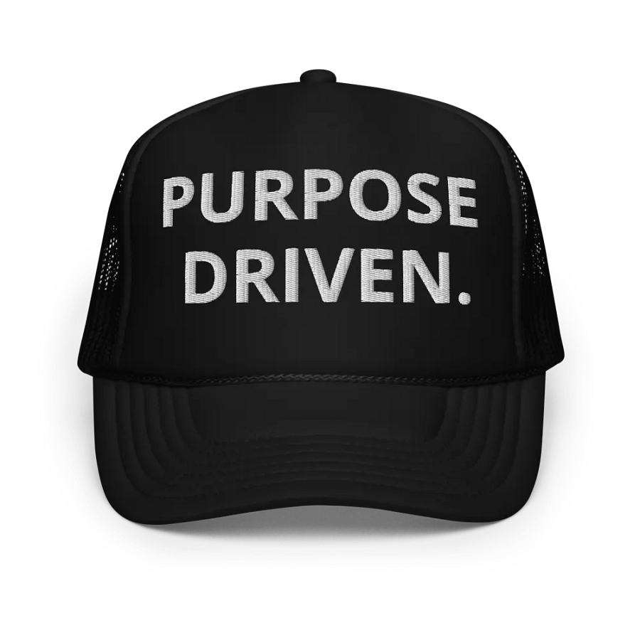 PURPOSE DRIVEN TRUCKER HAT (BLACK) product image (1)