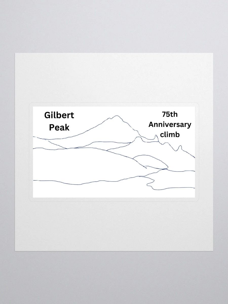 Gilbert Peak 75th Anniversary climb sticker product image (1)