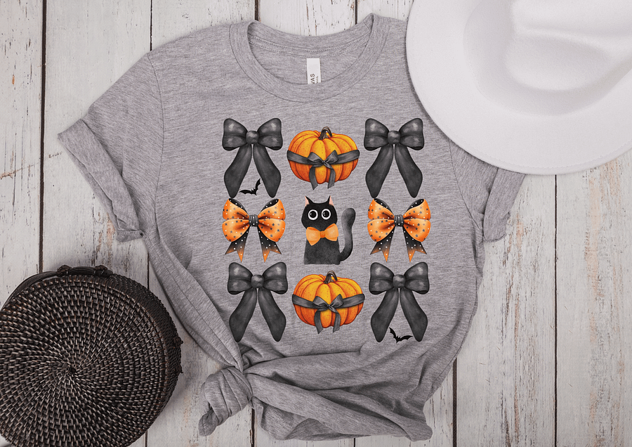 Spooky Chic Coquette Patterned T-Shirt product image (22)