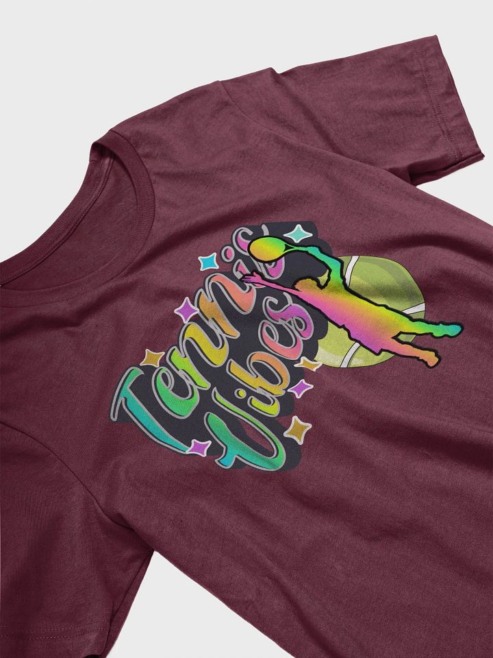 Tennis Vibes Male Neon Silhouette T-Shirt product image (2)