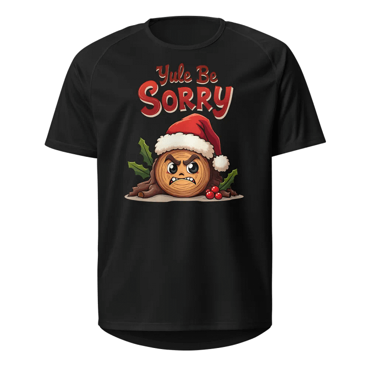 Yule Be Sorry Santa Log Unisex Sports Jersey product image (1)