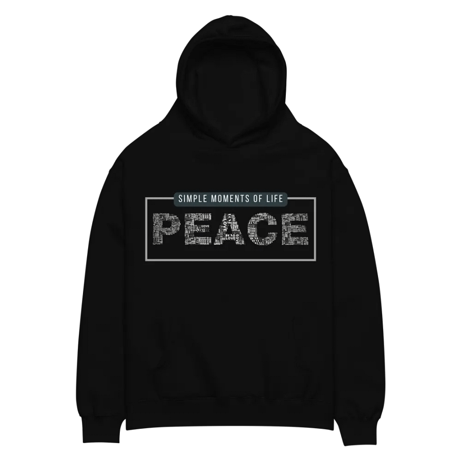 Simple moments of life: peace oversized hoodie product image (4)