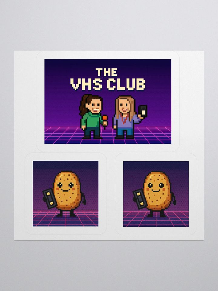 The VHS Club 8-Bit 80s Stickers product image (2)