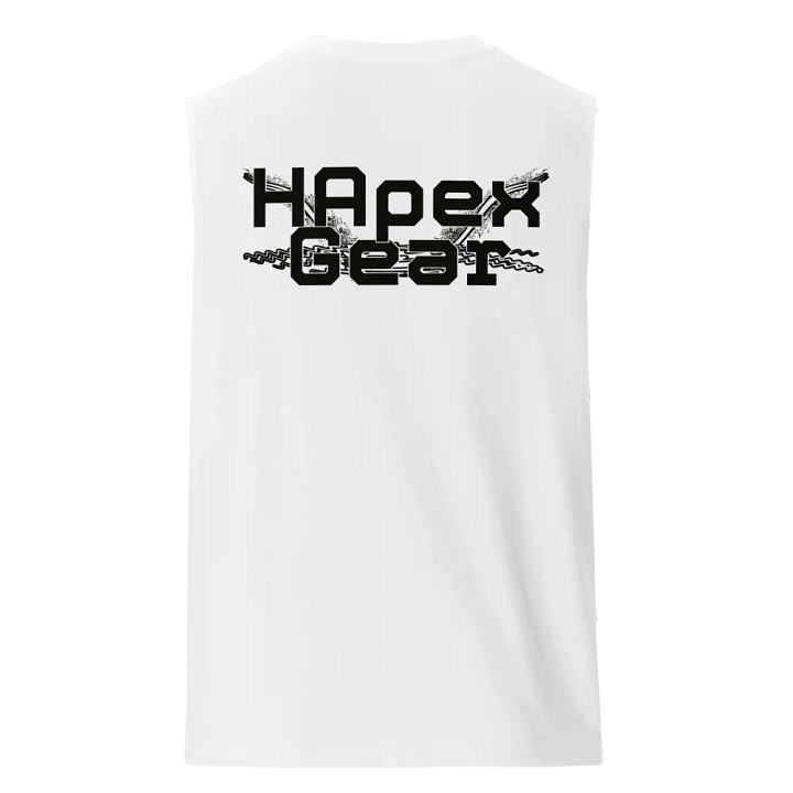 Muscle Tank - Embroidered - Black HApex Gear White Logo product image (1)