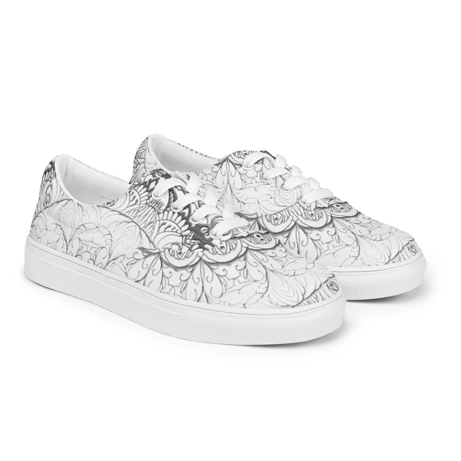 Mandala Symmetry Canvas Shoes product image (6)