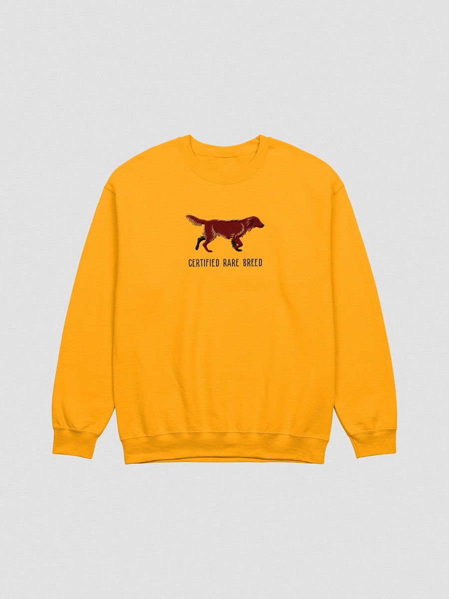 Certified Rare Breed Sweatshirt (Embroidered) of a Flat Coated Retriever(Chocolate) product image (10)