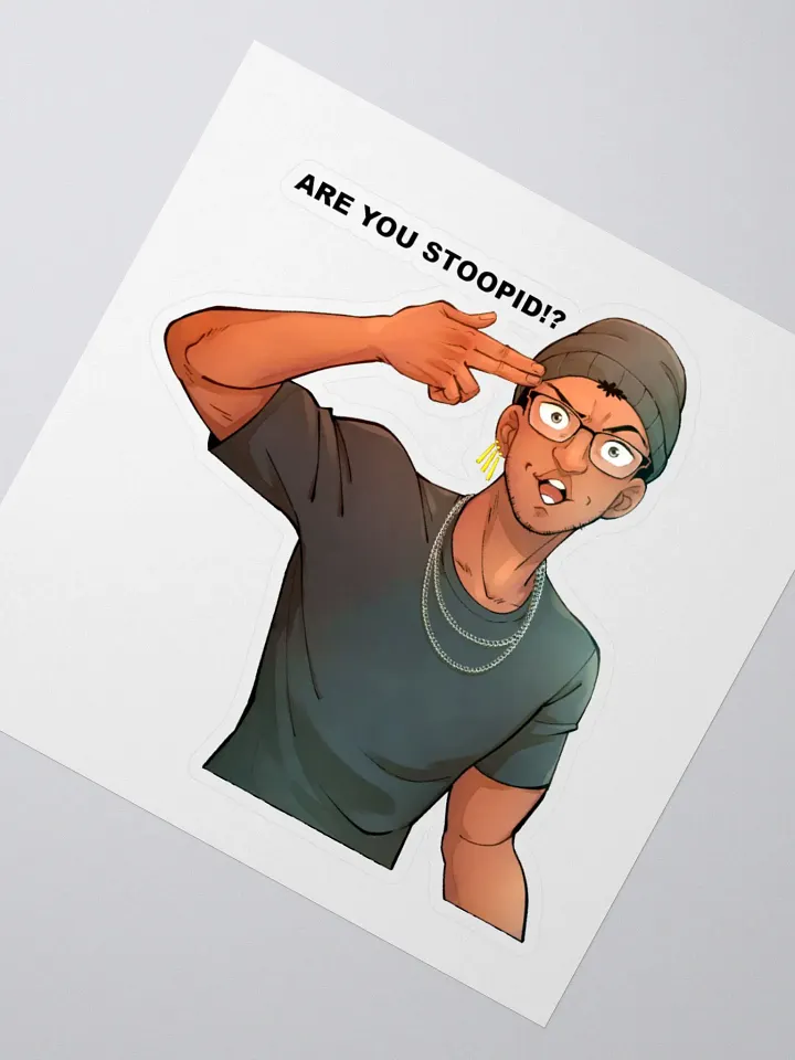 SAMI SY 'Are You Stoopid' Sticker product image (2)