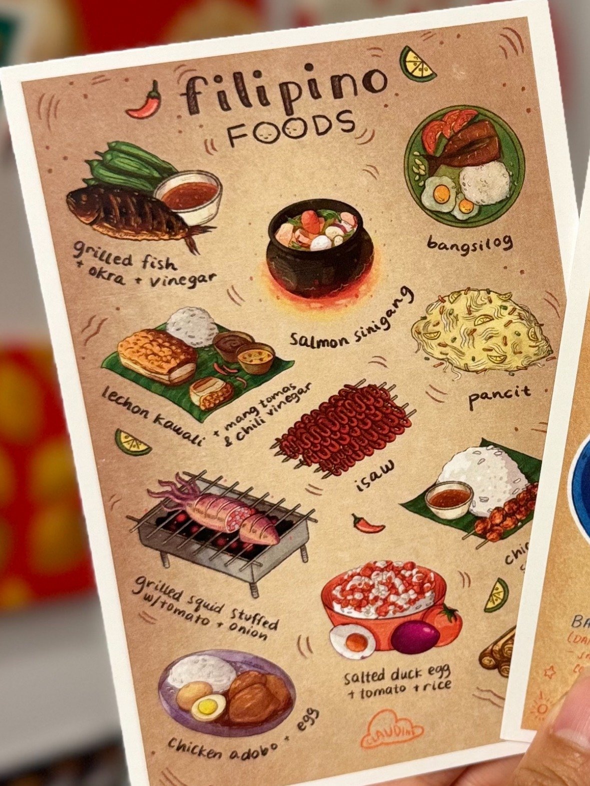 Filipino Foods Postcard product image (2)